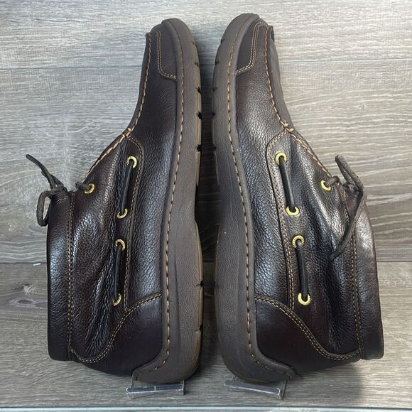 Sperry Top Sider Gold Cup Men’s Sz 11.5M Soft Dark Brown Leather Lace Up Chukka - Picture 10 of 11